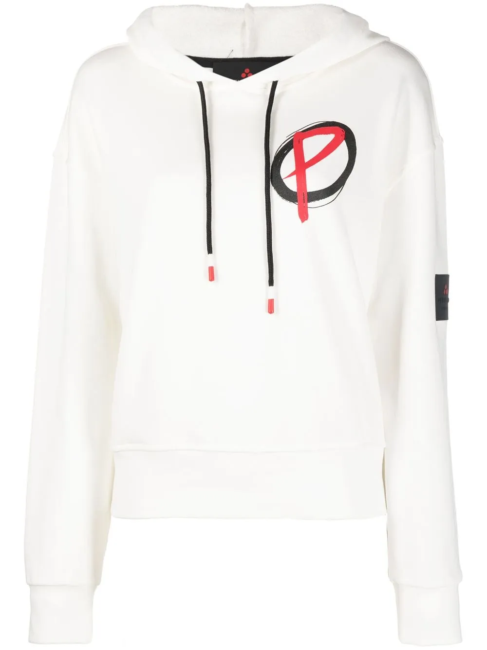 

Peuterey logo-patch hoodie - White