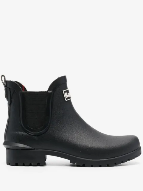 Barbour logo-patch ankle boots