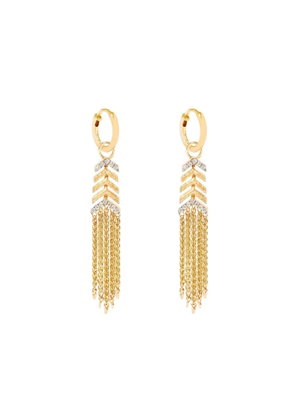 

Annoushka aretes Flight en oro amarillo de 18kt con diamantes - Dorado