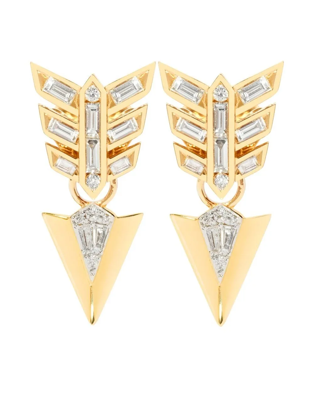 

Annoushka aretes Flight en oro amarillo de 18kt con diamantes - Dorado