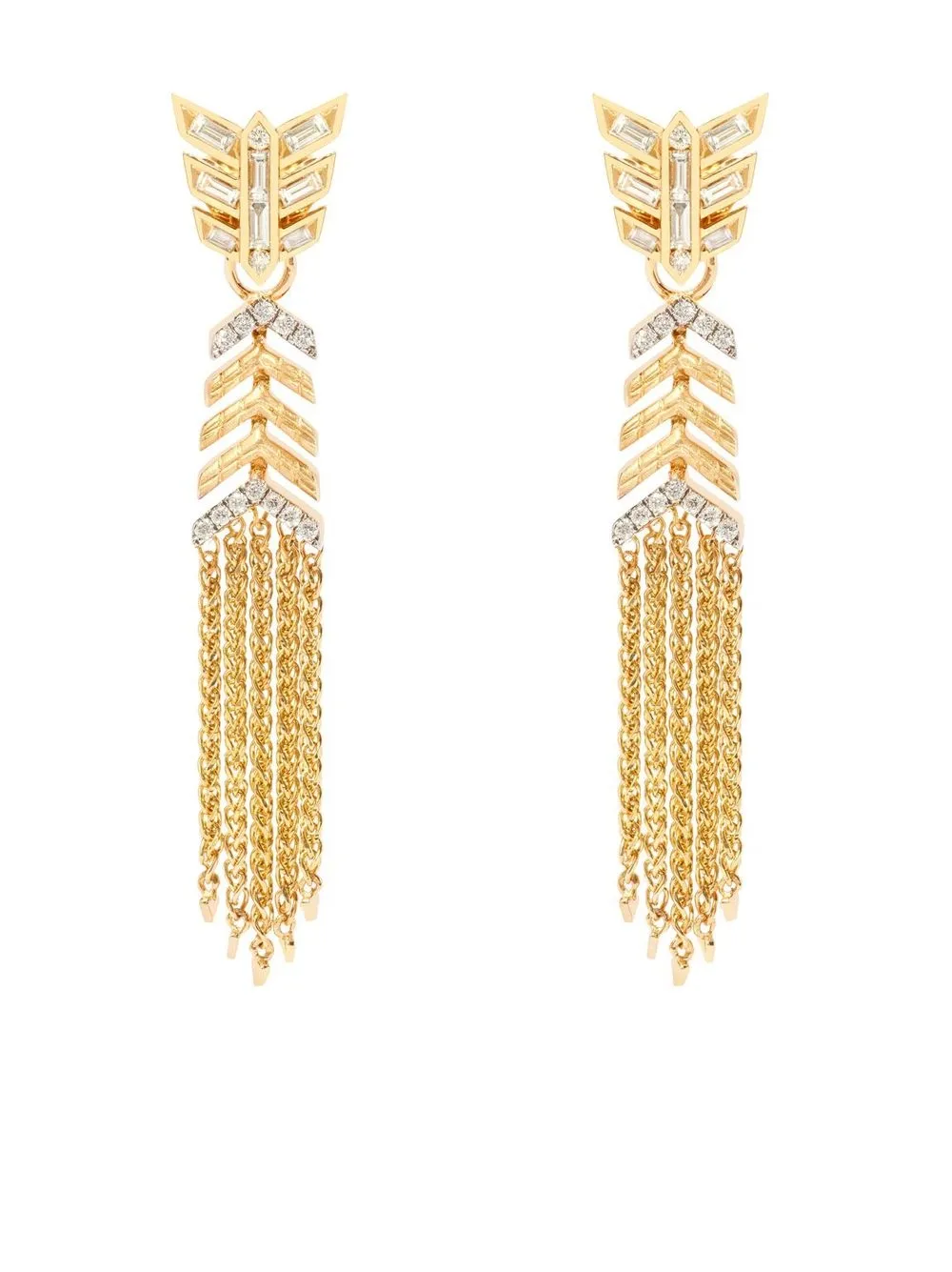 

Annoushka aretes Flight en oro amarillo de 18kt con diamantes - Dorado