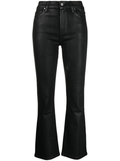 PAIGE Claudine coated flared jeans