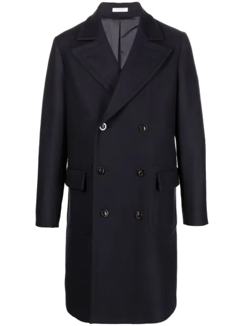 Boglioli notched lapels double-breasted coat