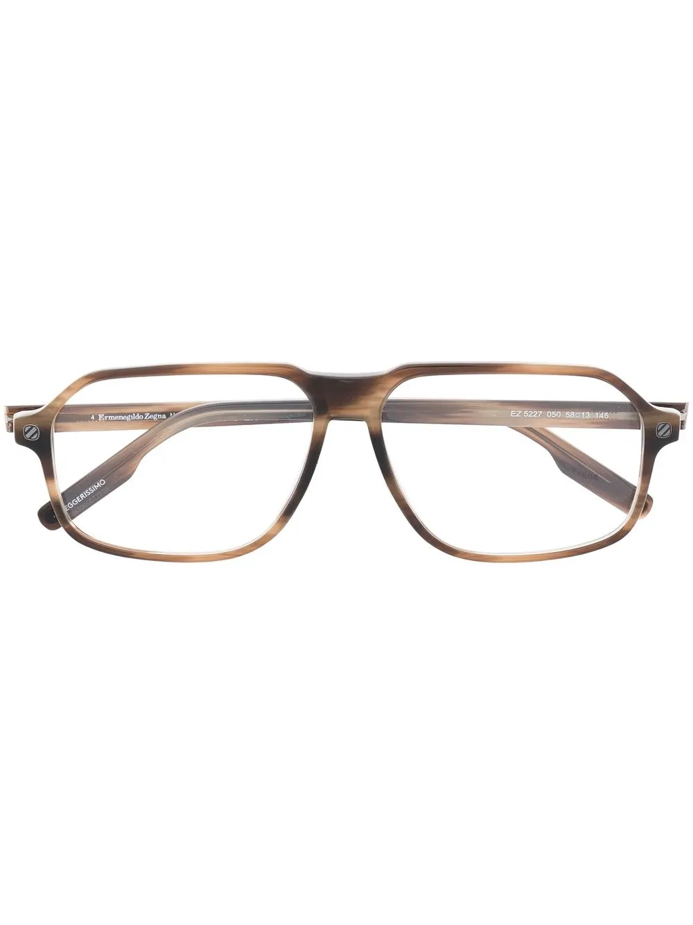 

Zegna lentes con armazón cuadrada - Marrón