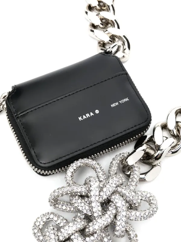 Kara Cobra crystal-embellished Bike Wallet - Farfetch