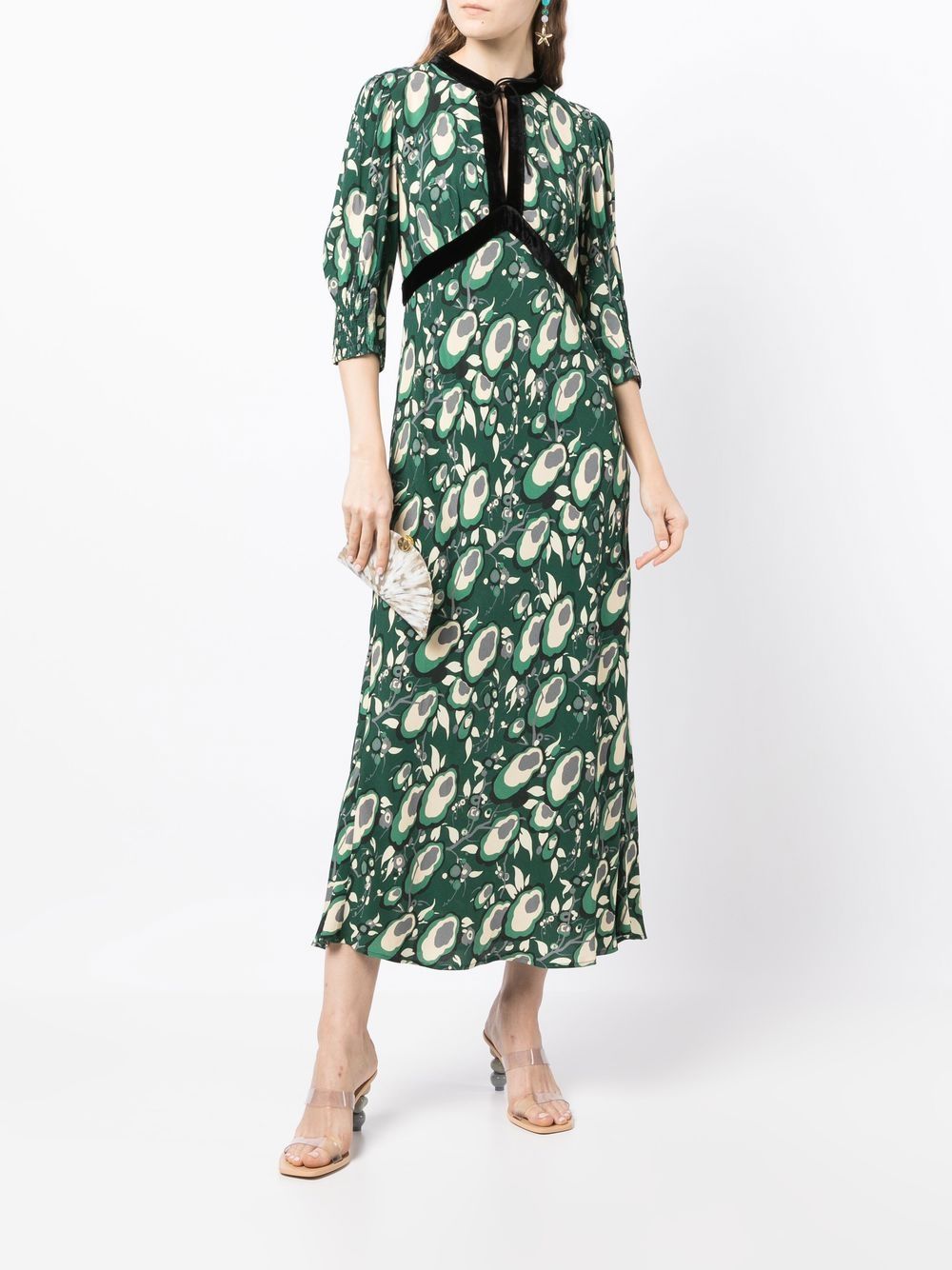 Rixo Petra puff-sleeve Long Dress - Farfetch