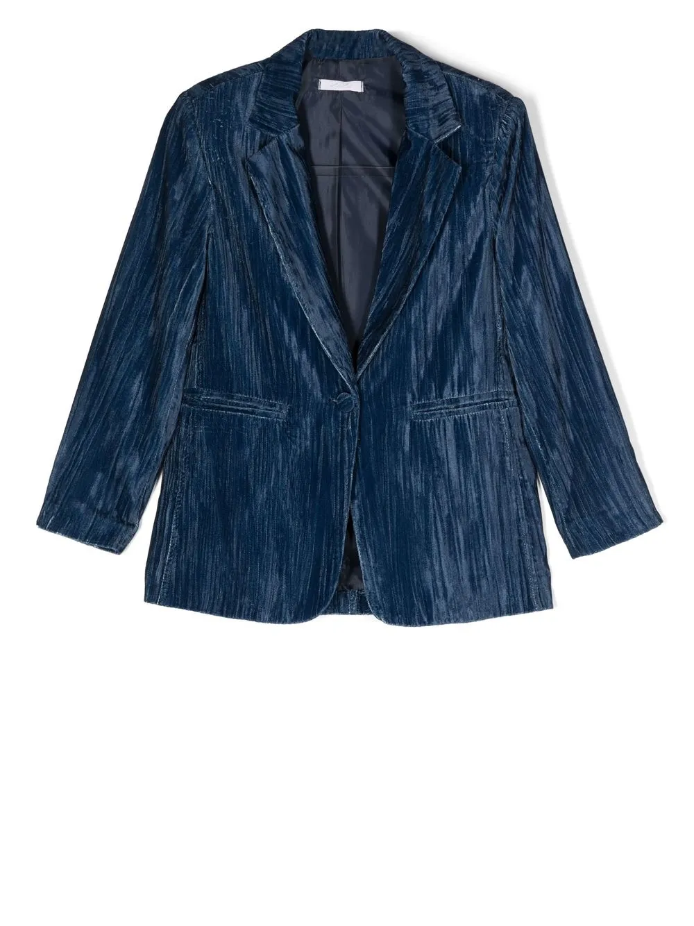 

Miss Grant Kids velvet notched-lapel blazer - Blue