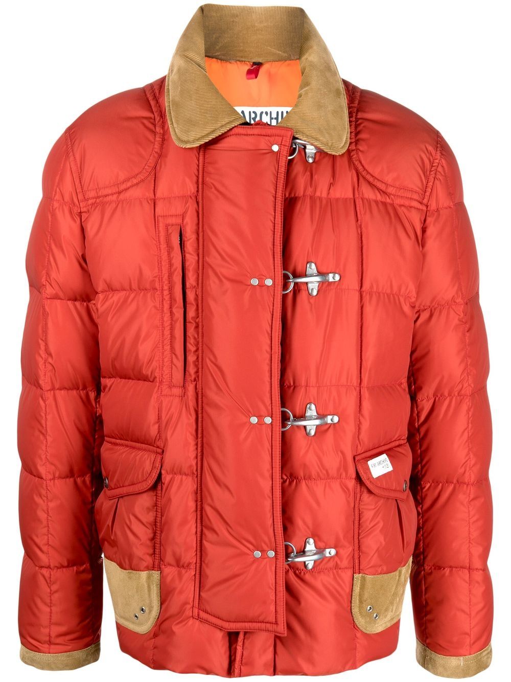 

Fay toggle-fastening padded jacket - Red