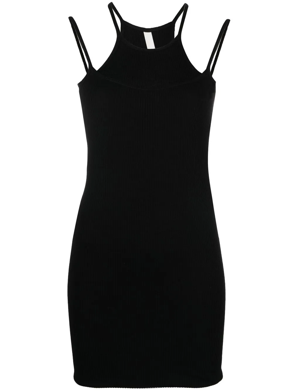 

Dion Lee vestido corto con cuello halter - Negro