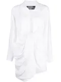 Jacquemus La Robe Bahia draped minidress - White