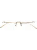 Matsuda polished geometric-frame glasses - Gold
