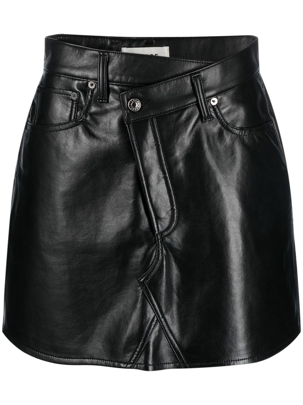 AGOLDE recycled-leather Mini Skirt - Farfetch