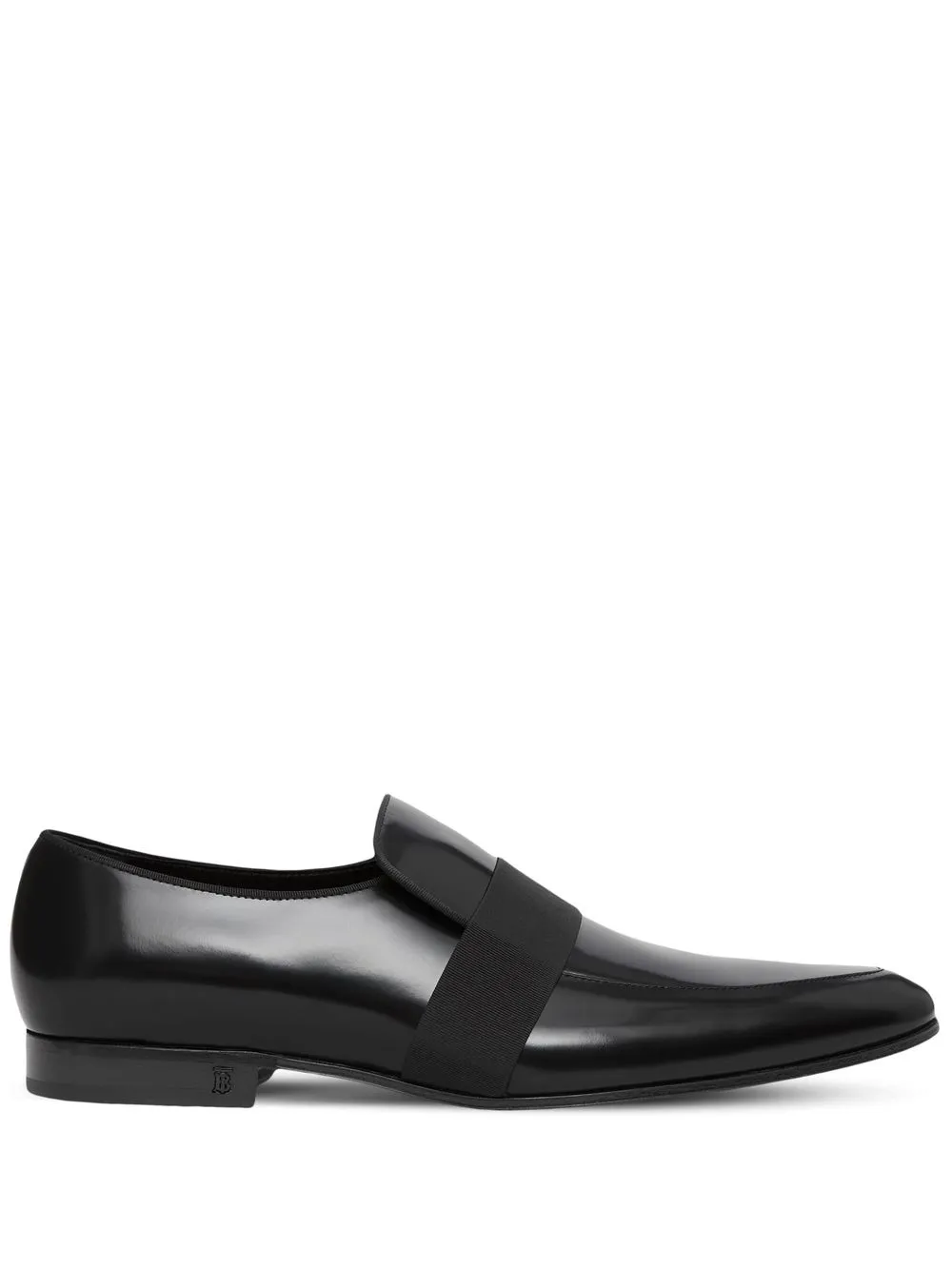 

Burberry mocasines slip-on con puntera de almendra - BLACK