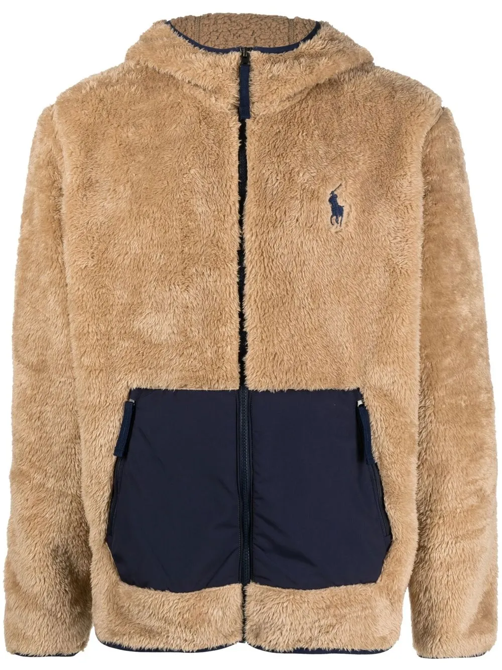 

Polo Ralph Lauren sudadera con logo bordado y cierre - Marrón