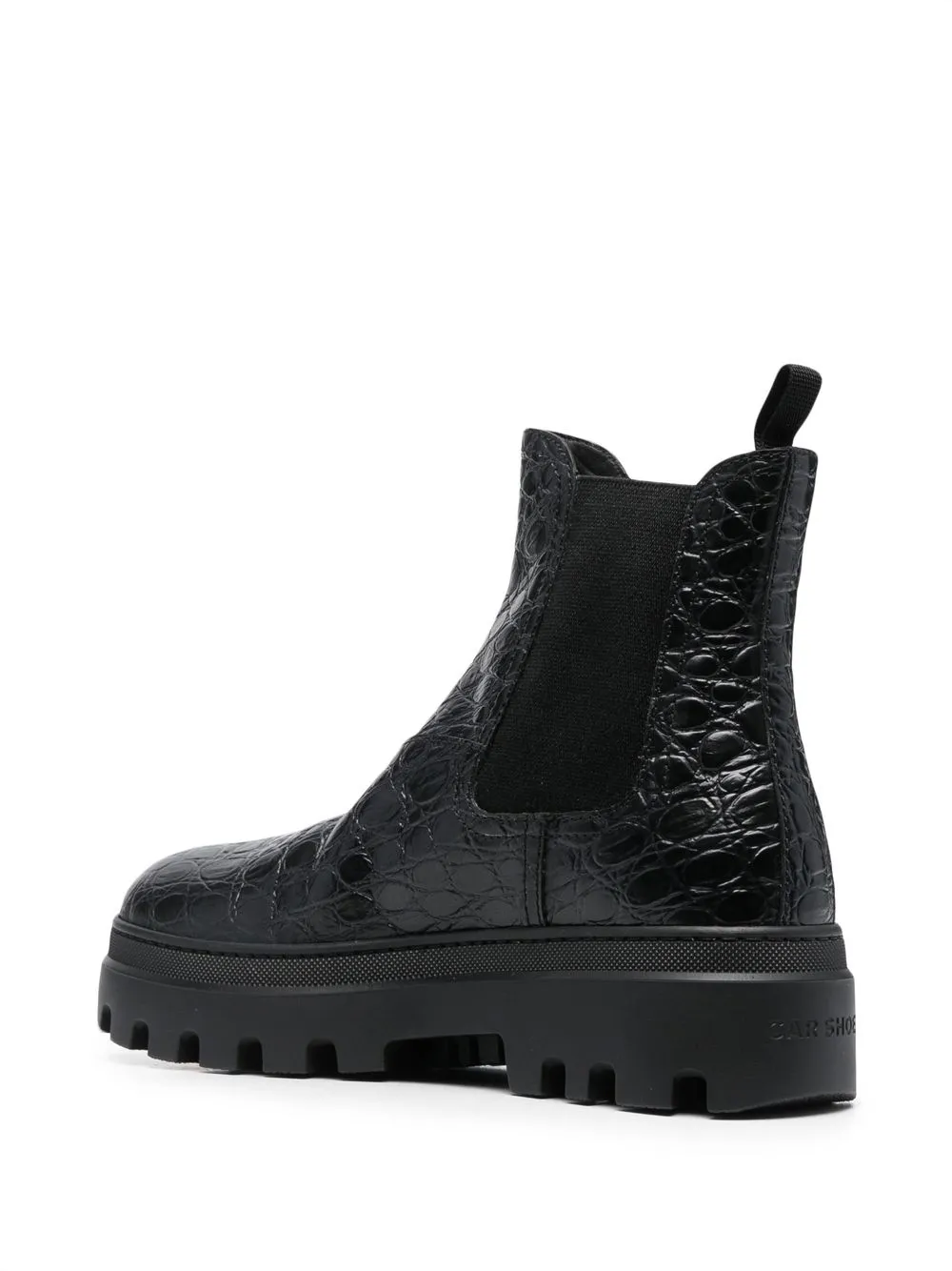 Car Shoe embossedcrocodileeffect Leather Boots Farfetch