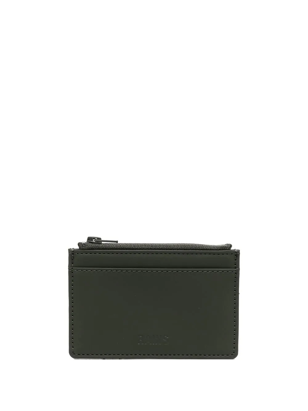 

Rains logo-debossed cardholder - Green