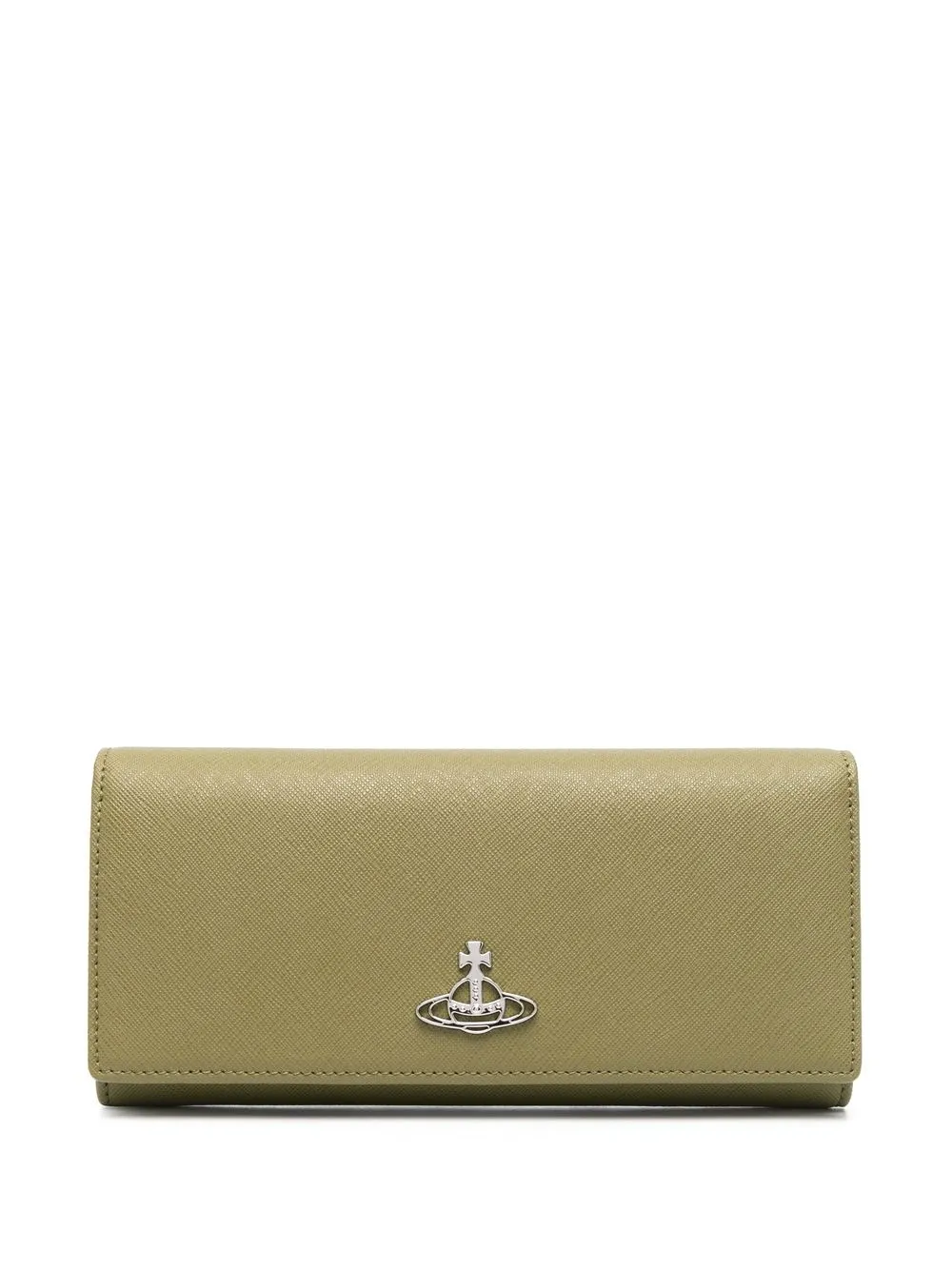 

Vivienne Westwood Saffiano long leather card holder - Green