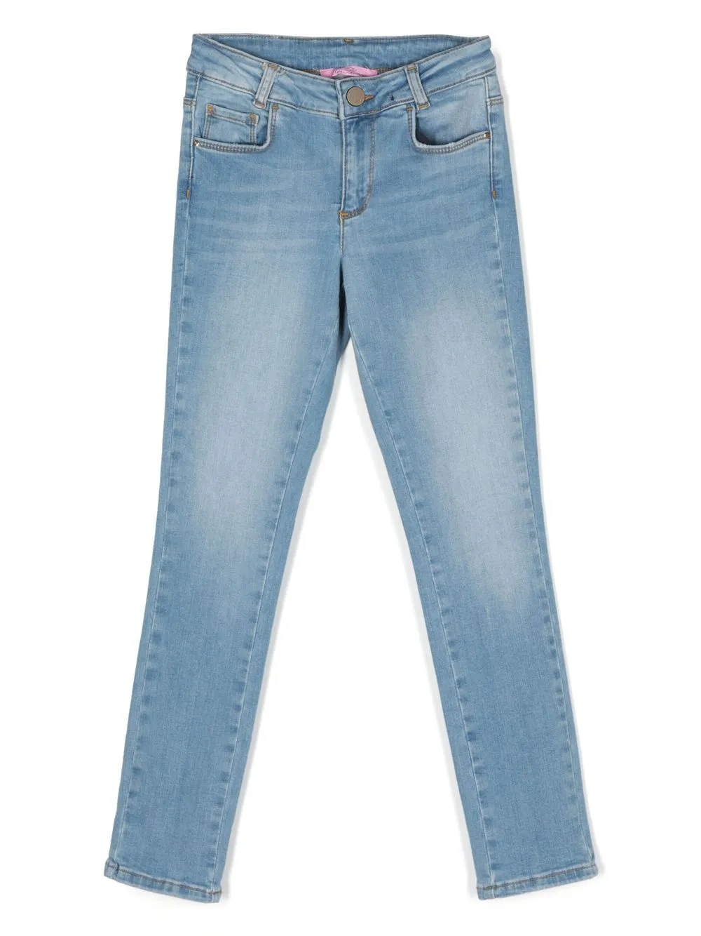 

Miss Blumarine skinny jeans con efecto lavado - Azul