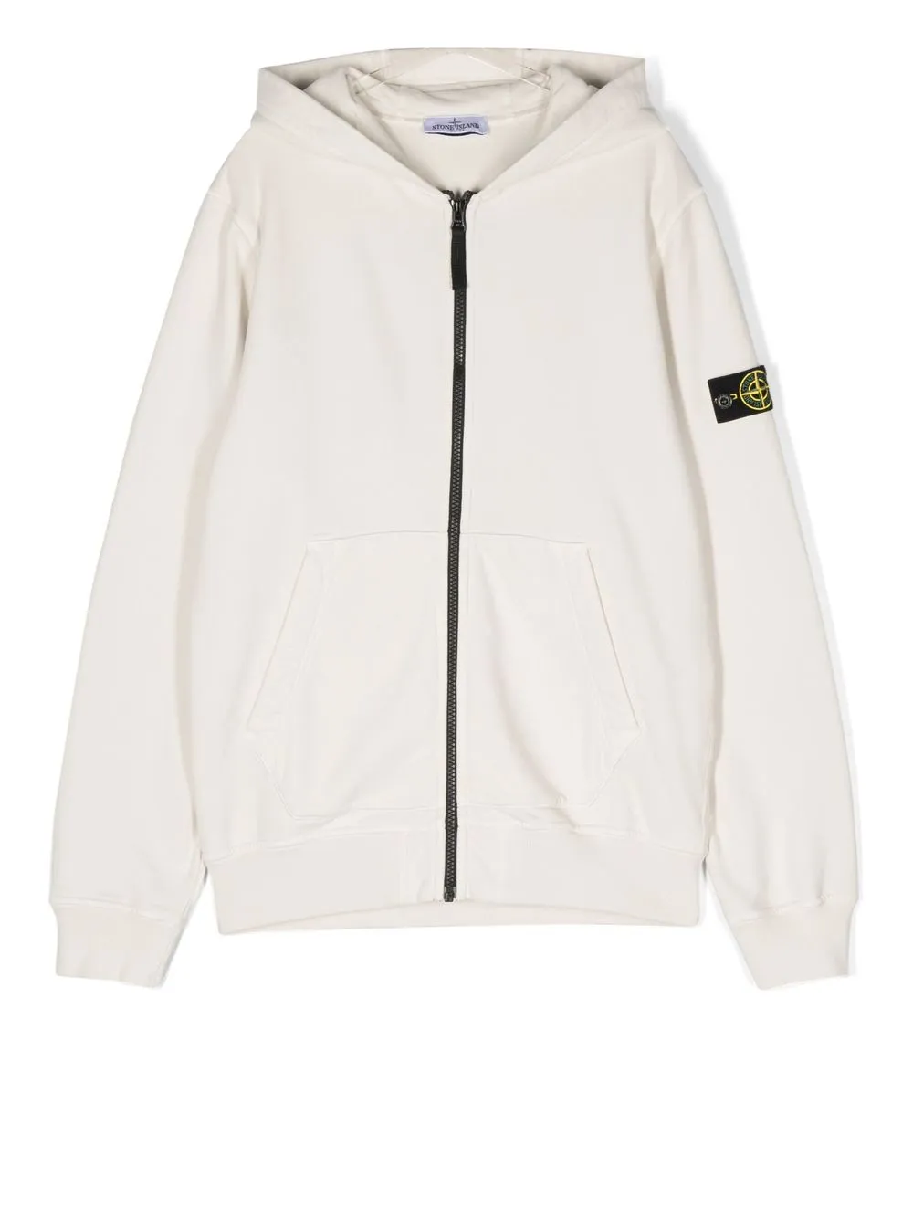 

Stone Island Junior hoodie con parche del logo - Neutro