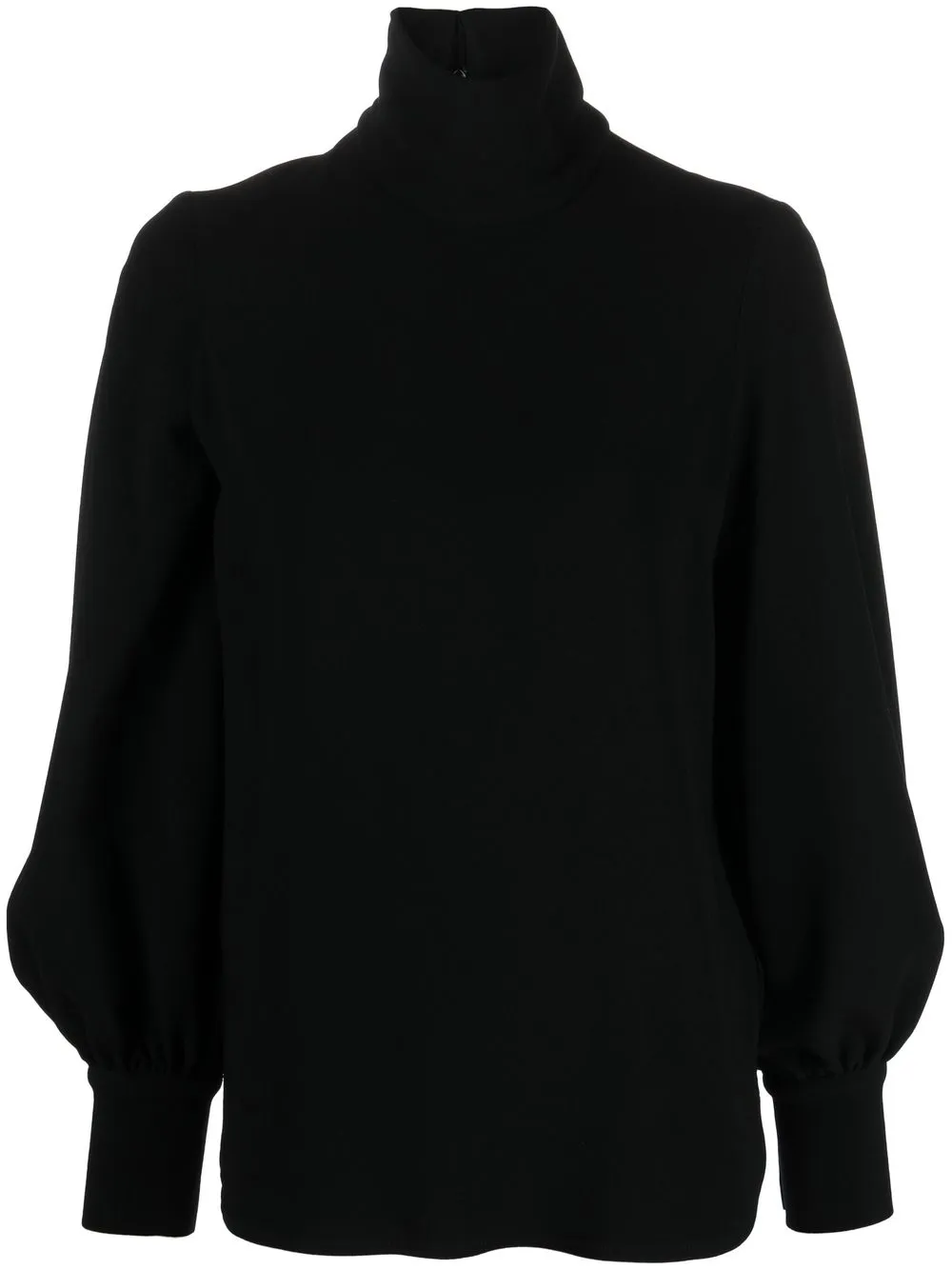 

Alberto Biani high-neck balloon-sleeve top - Black