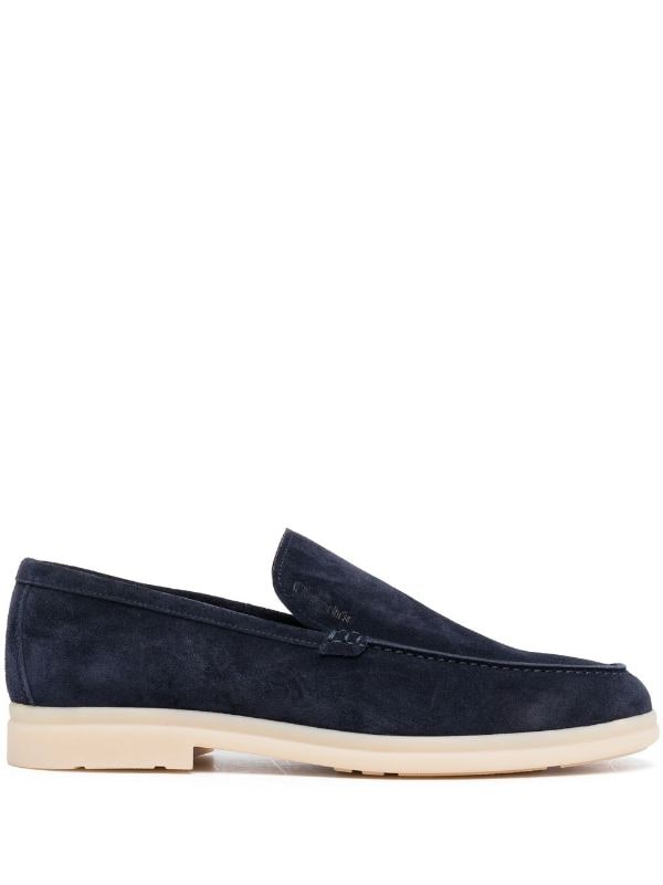 Navy blue suede sale loafers mens