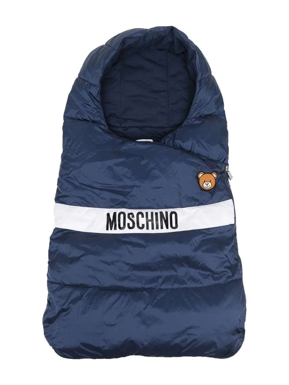 

Moschino Kids sleeping bag con parche del logo - Azul