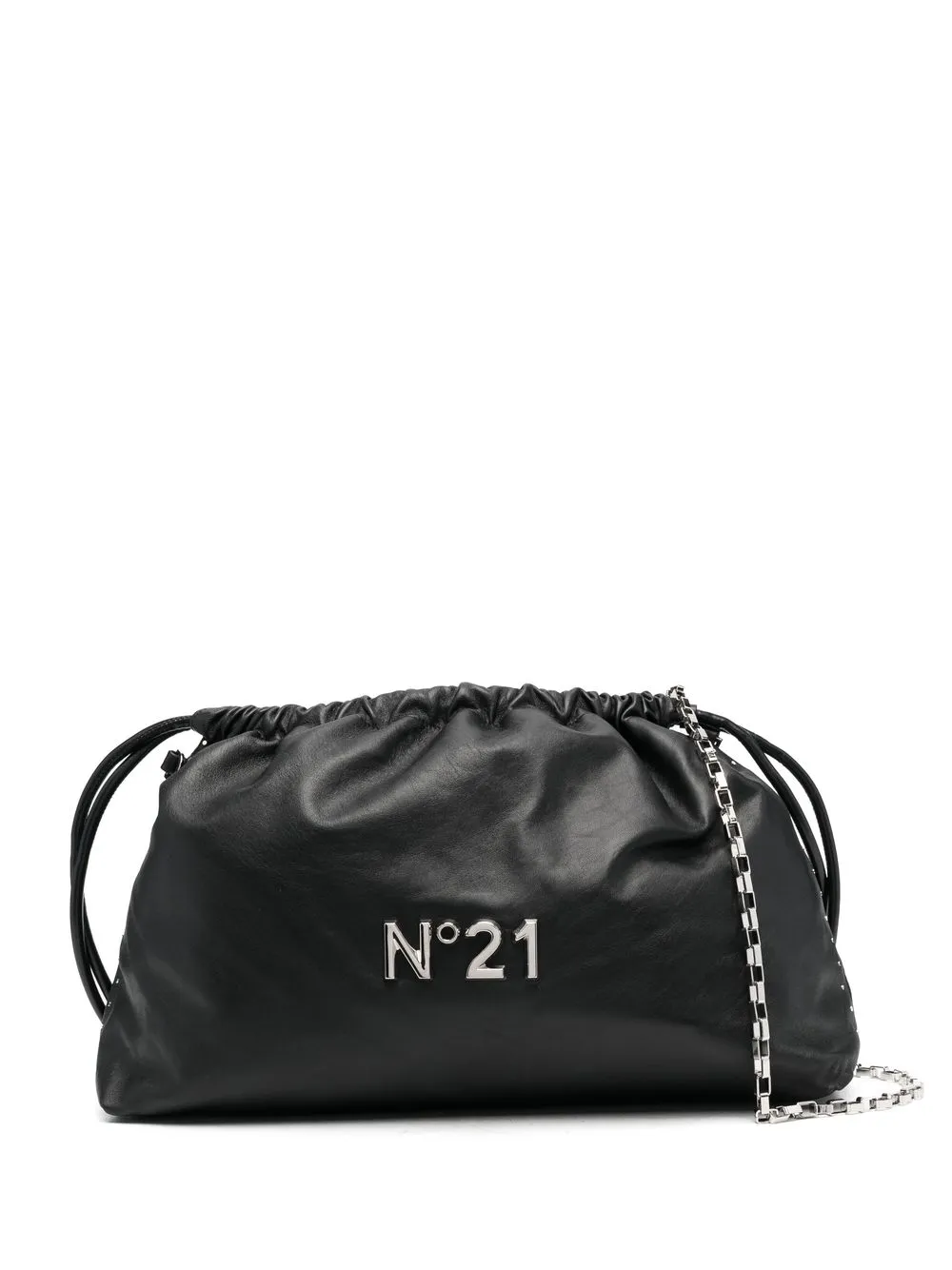 

Nº21 bolsa de hombro con placa del logo - Negro