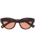 Garrett Leight Dottie cat-eye sunglasses - Brown