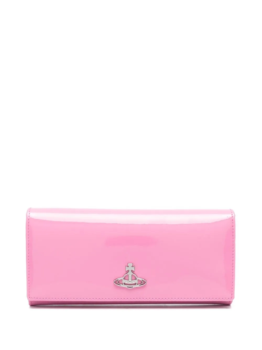 

Vivienne Westwood high-shine long leather purse - Pink