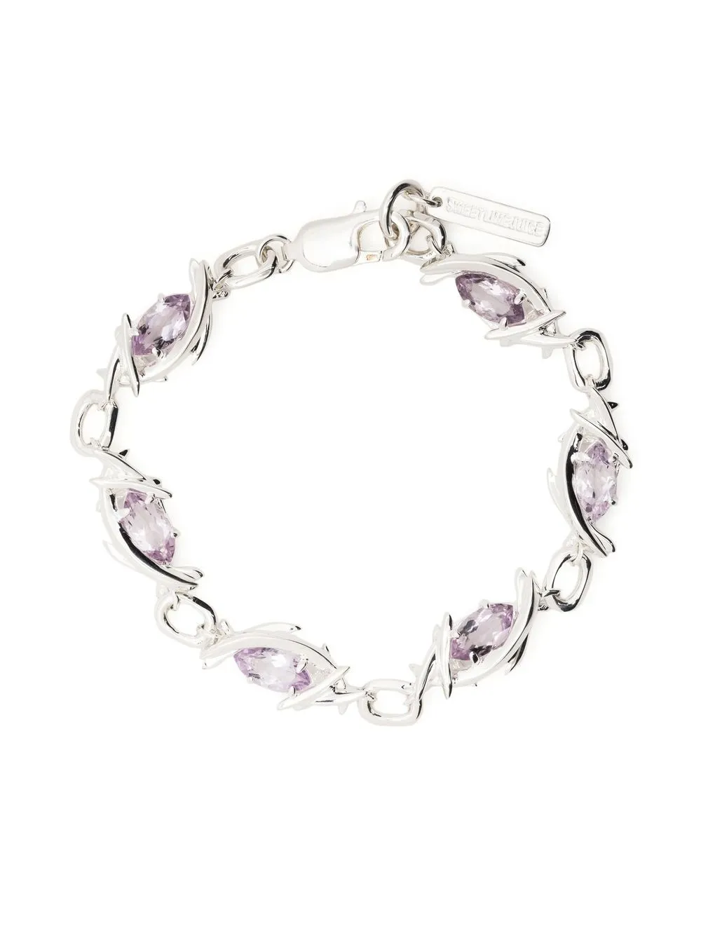 

SWEETLIMEJUICE embellished chain-link bracelet - Silver