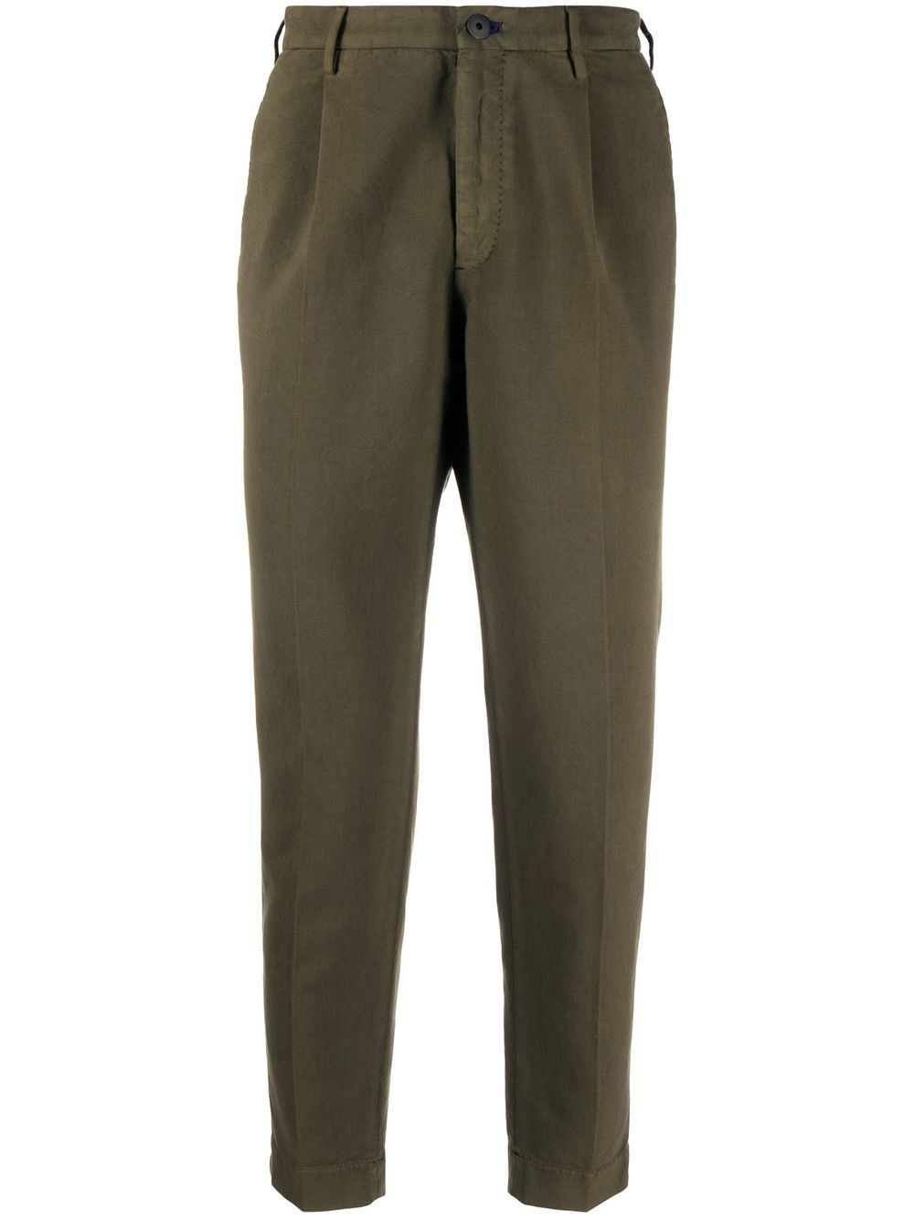 

Incotex tapered-leg tailored trousers - Green