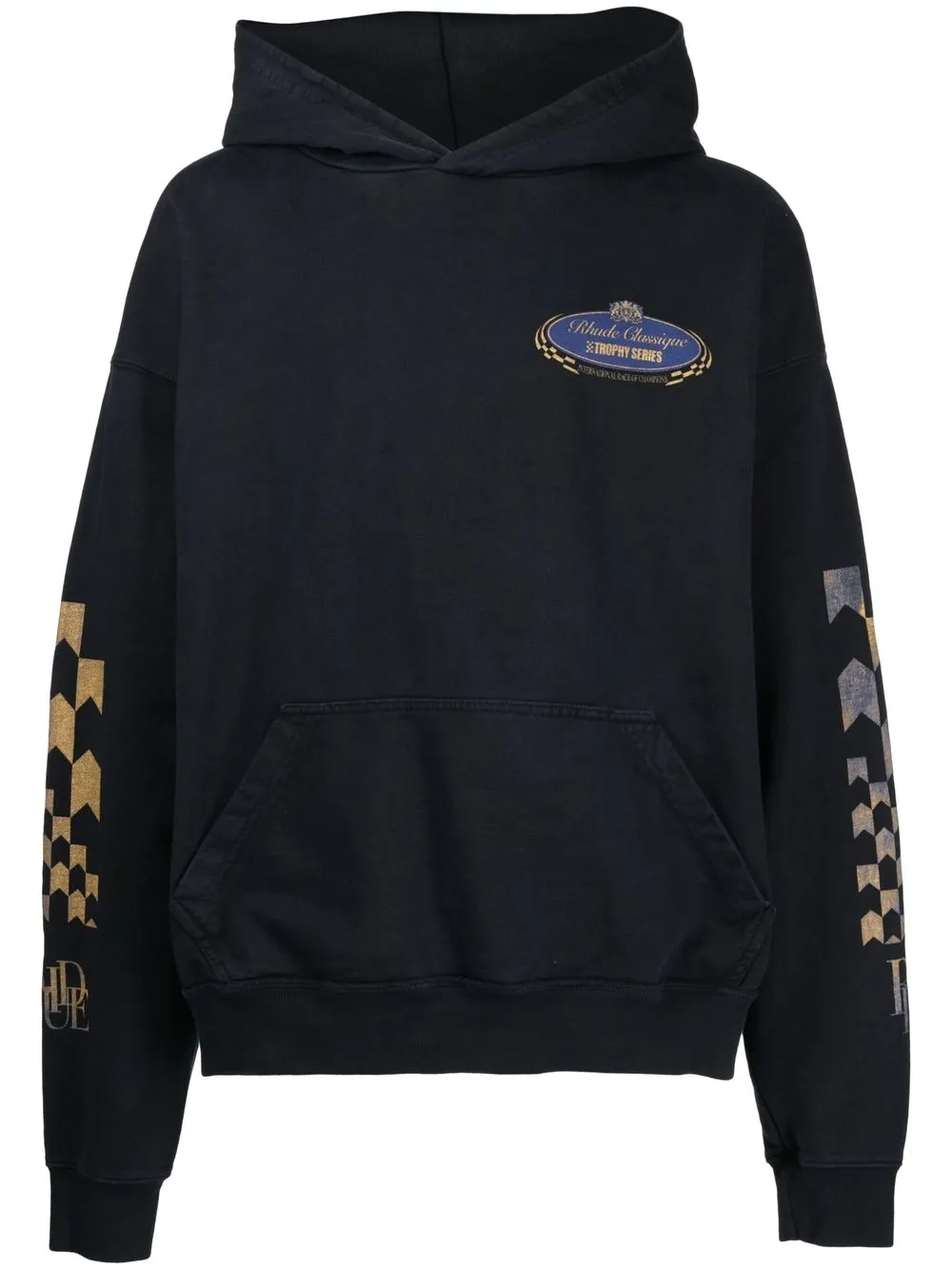 

Rhude graphic print hoodie - Black