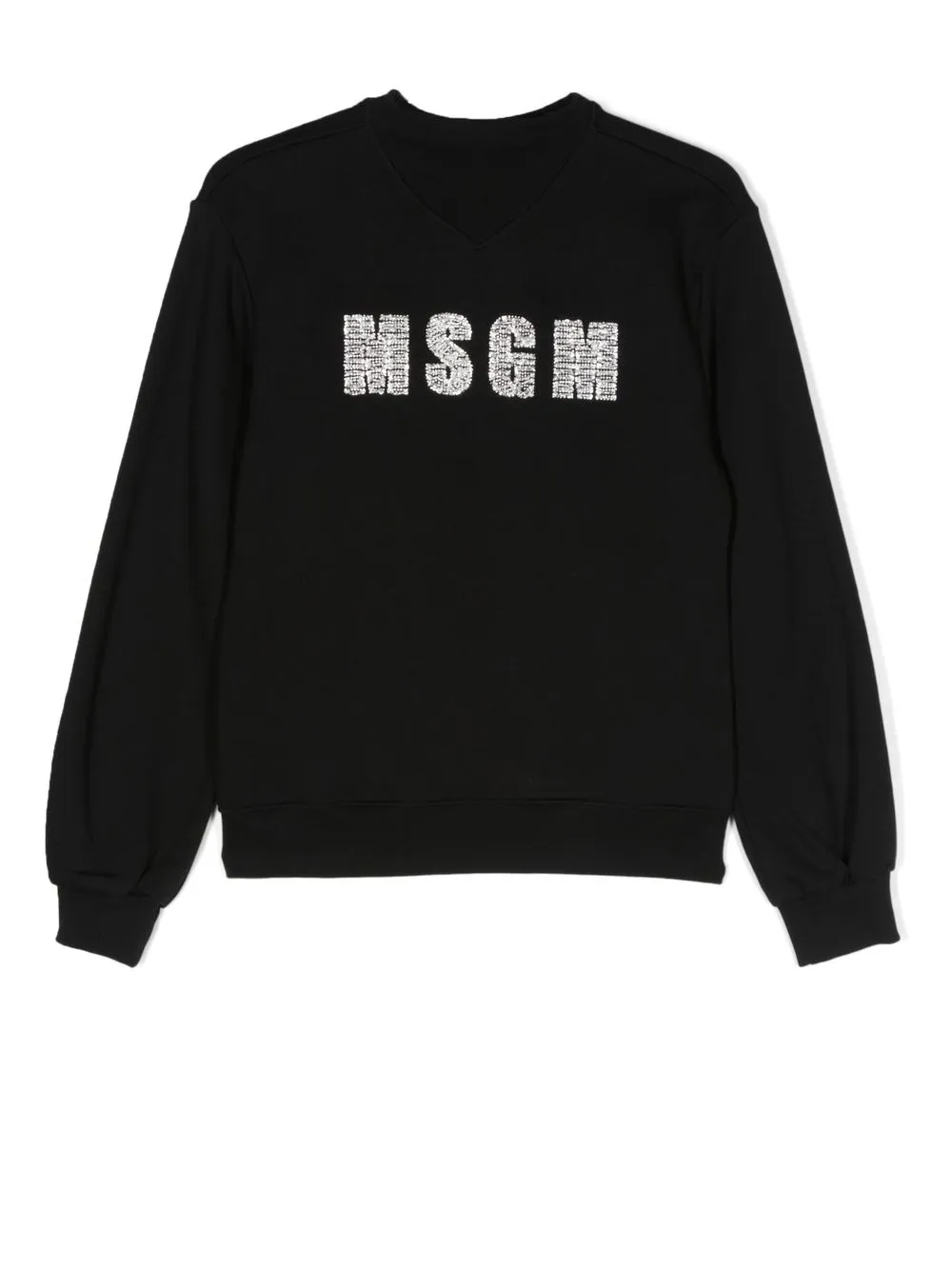 

MSGM Kids TEEN bead-logo sweatshirt - Black