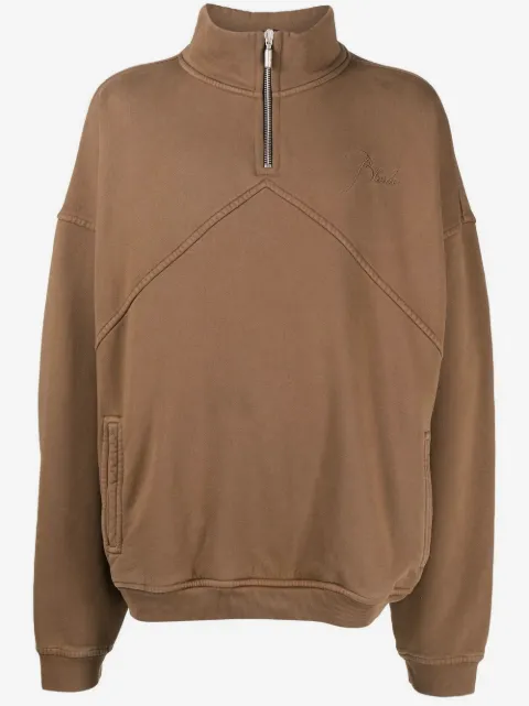 RHUDE logo-embroidered sweatshirt