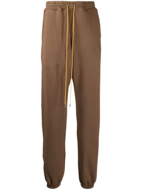 RHUDE drawstring-waist cotton track pants