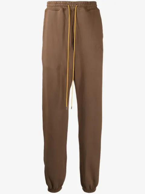 RHUDE drawstring-waist cotton track pants