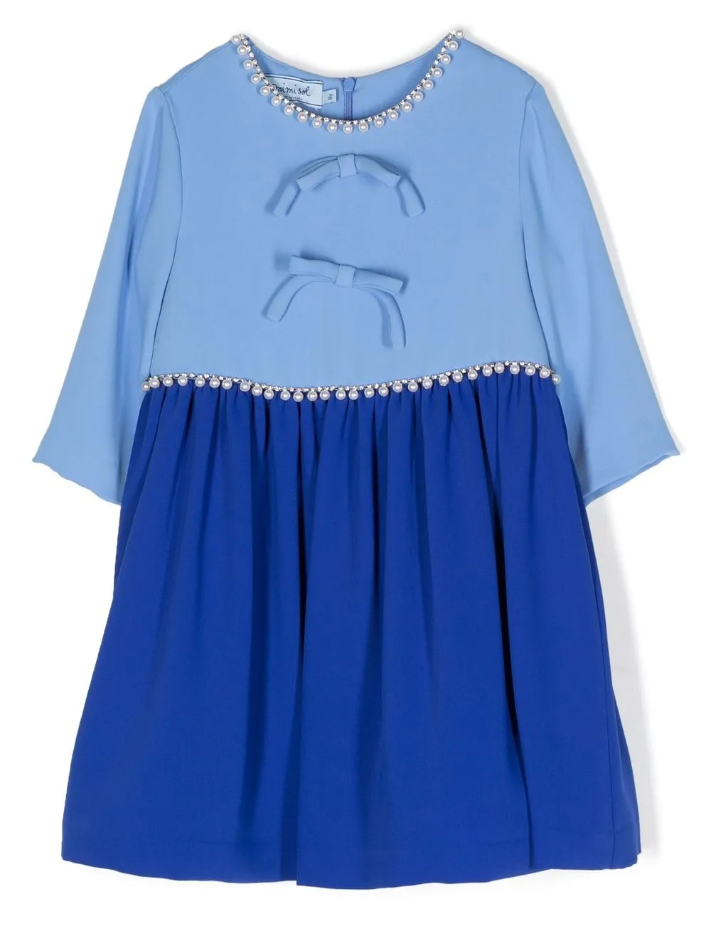 

Mi Mi Sol vestido con detalle de moño - Azul