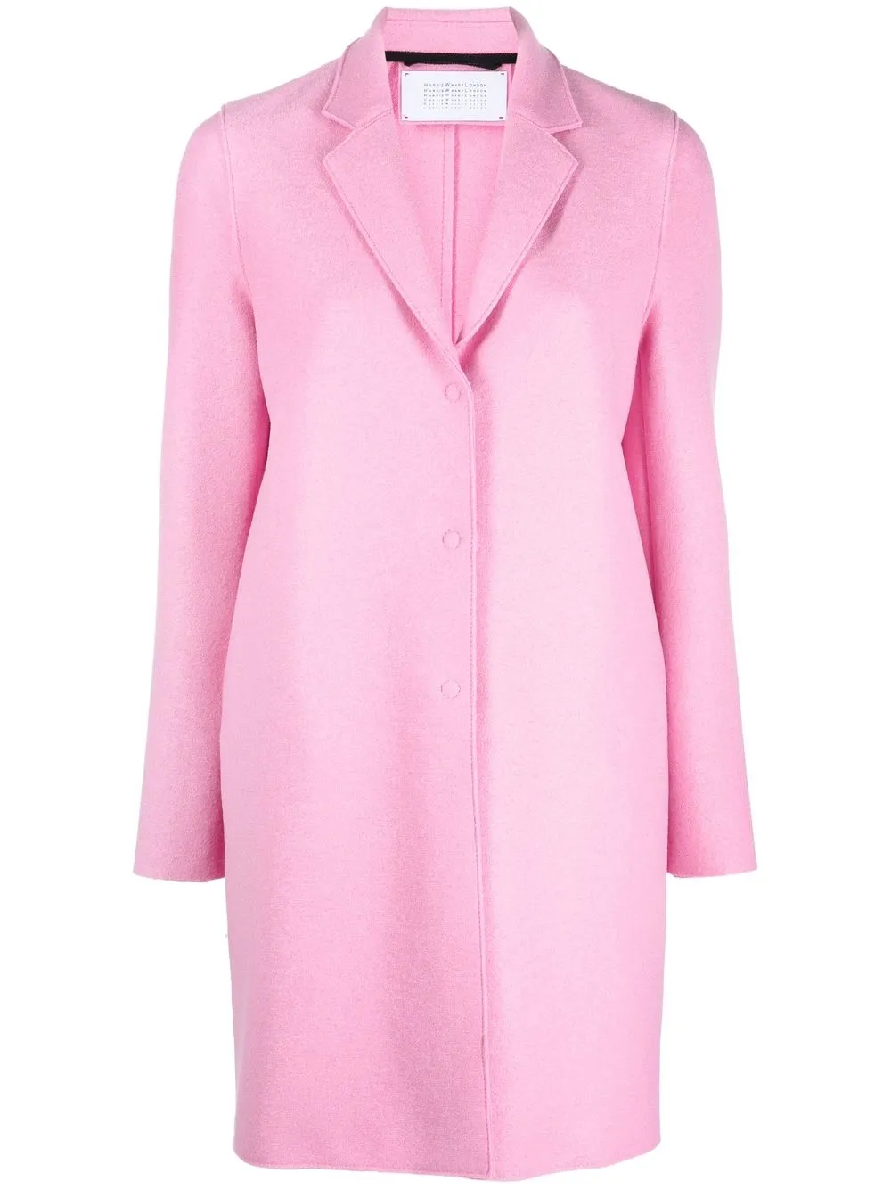 

Harris Wharf London single-breasted tailored coat - Pink