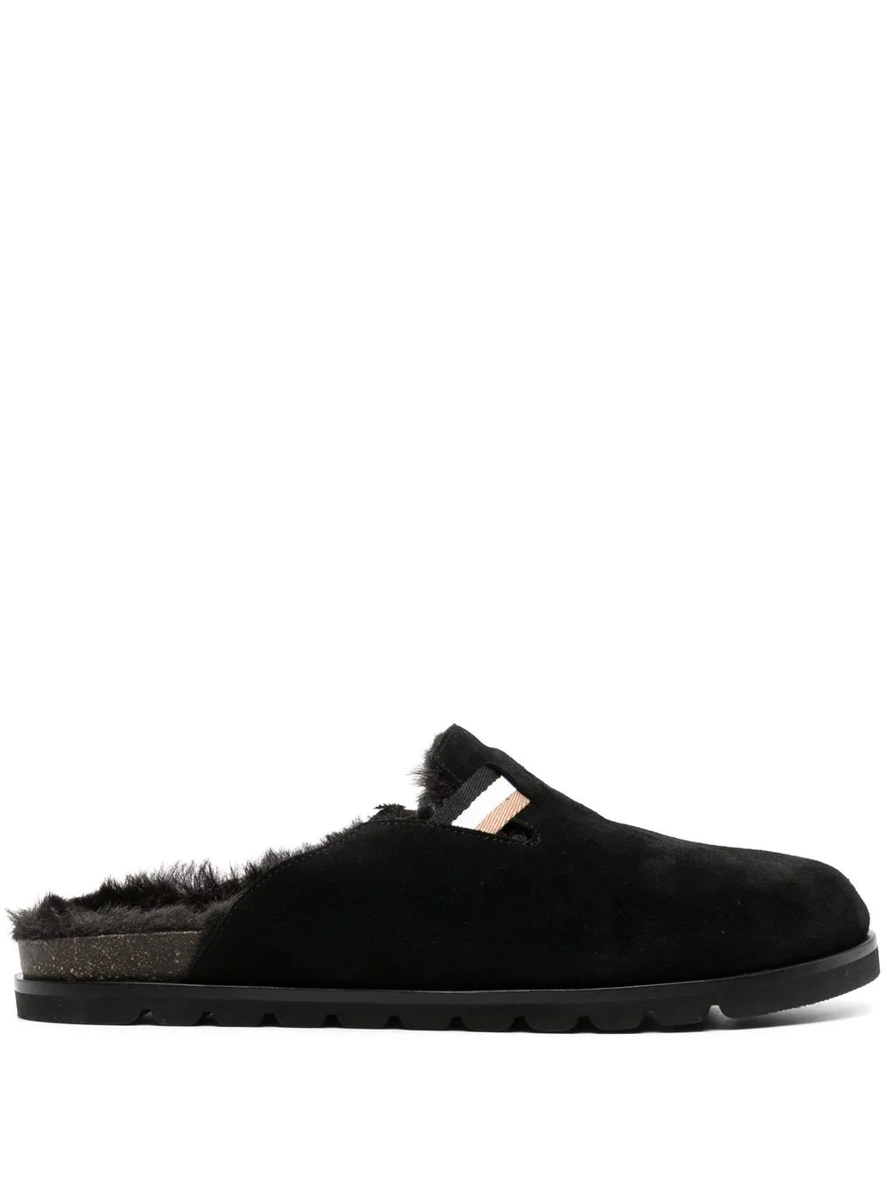 

BOSS Ben faux fur-lined mules - Black