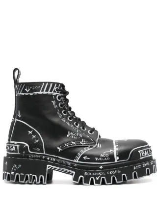 BALENCIAGA STRIKE LACE-UP ブーツ【週末限定価格】 平たく