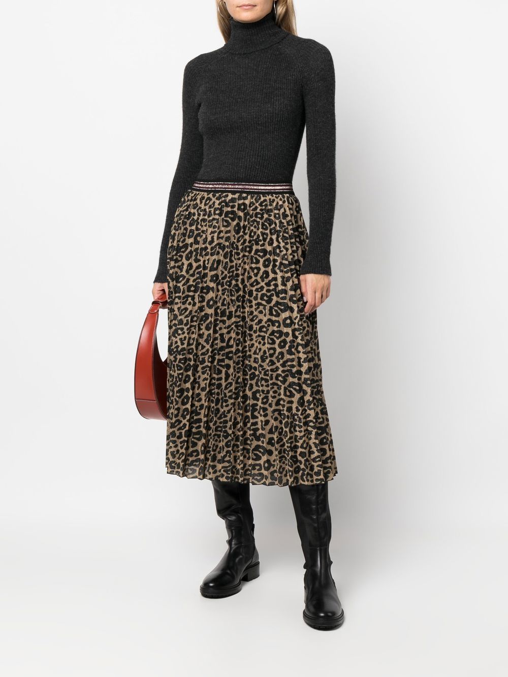 LIU JO leopard-print Pleated Skirt - Farfetch