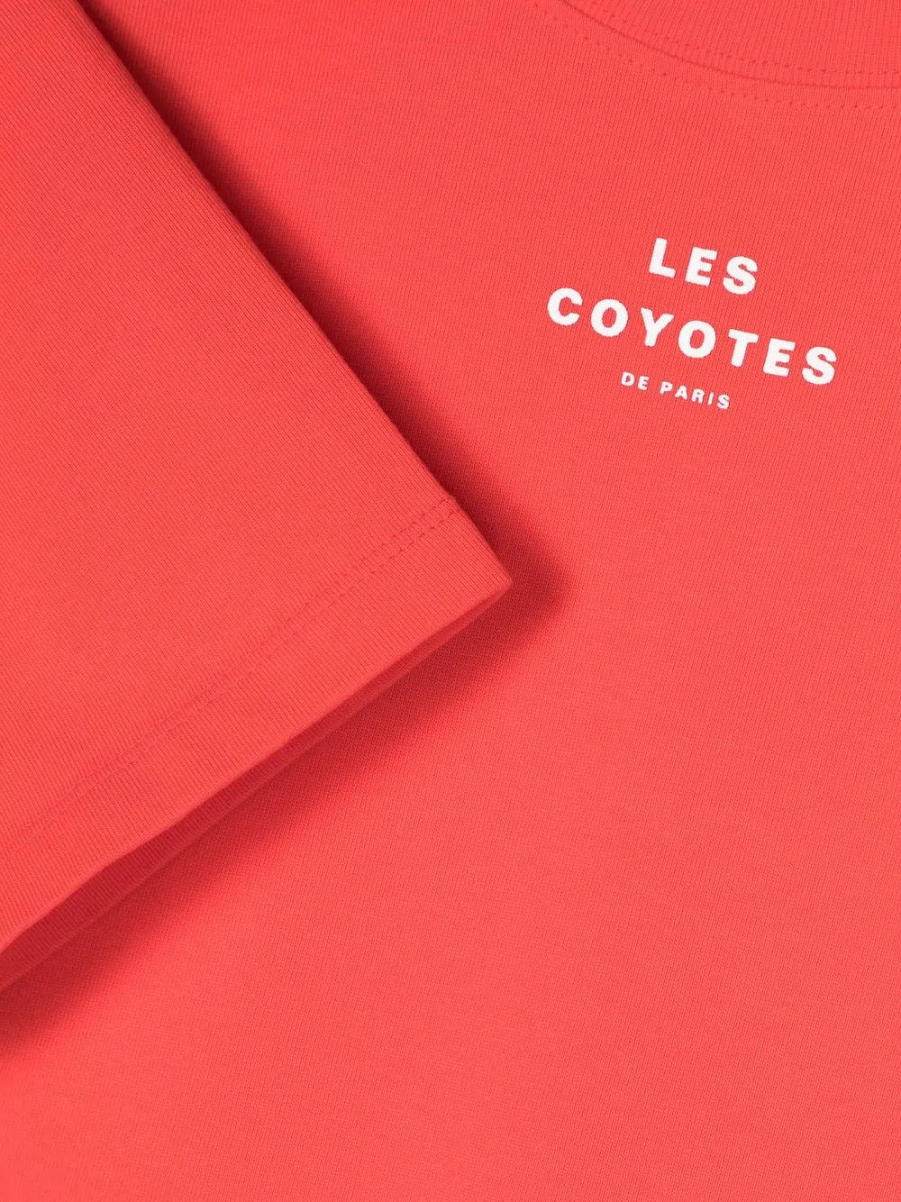  Les Coyotes De Paris T Shirtkleid Mit Logo Print   Rot 