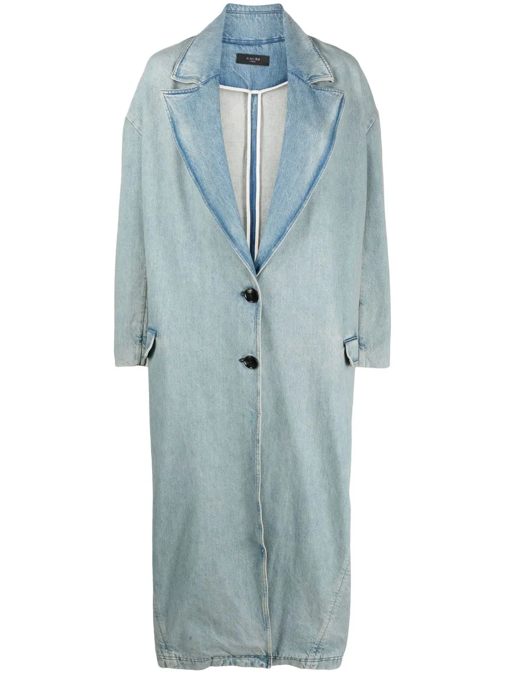 

AMIRI single-breasted denim coat - Blue