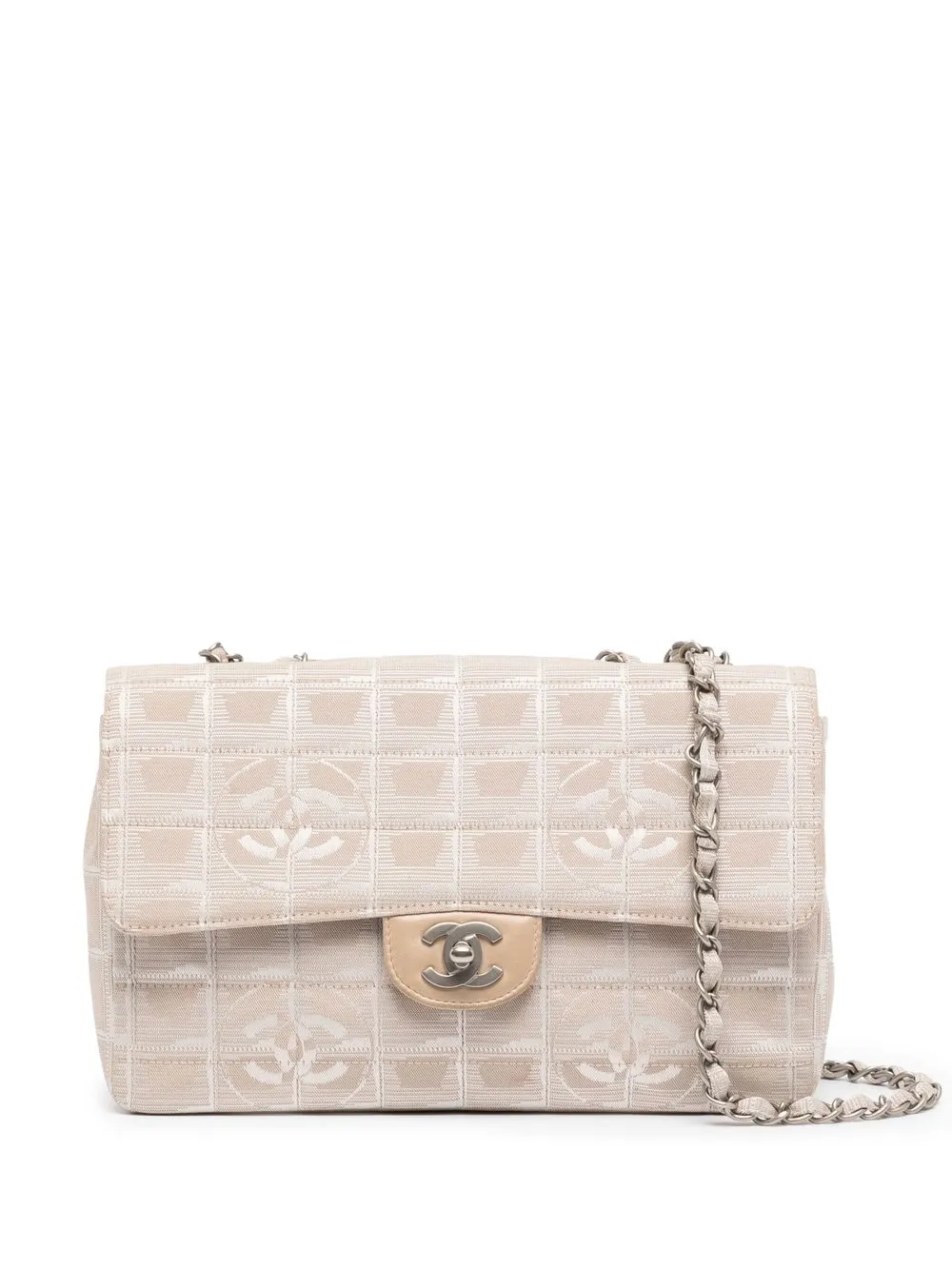 

Chanel Pre-Owned bolsa de hombro Travel Line Classic Flap mediana 2002 - Blanco