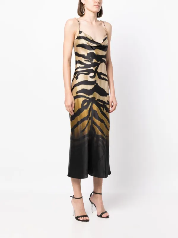Topshop tiger slip dress sale