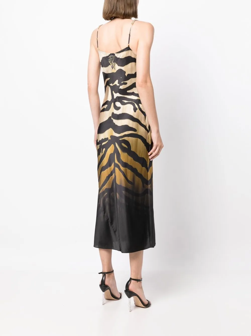 Topshop tiger best sale print slip dress