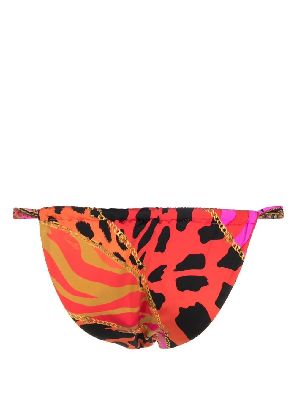 Camilla Bikinislip met dierenprint - Rood