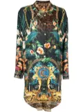 Camilla graphic-print tunic shirt - Multicolour