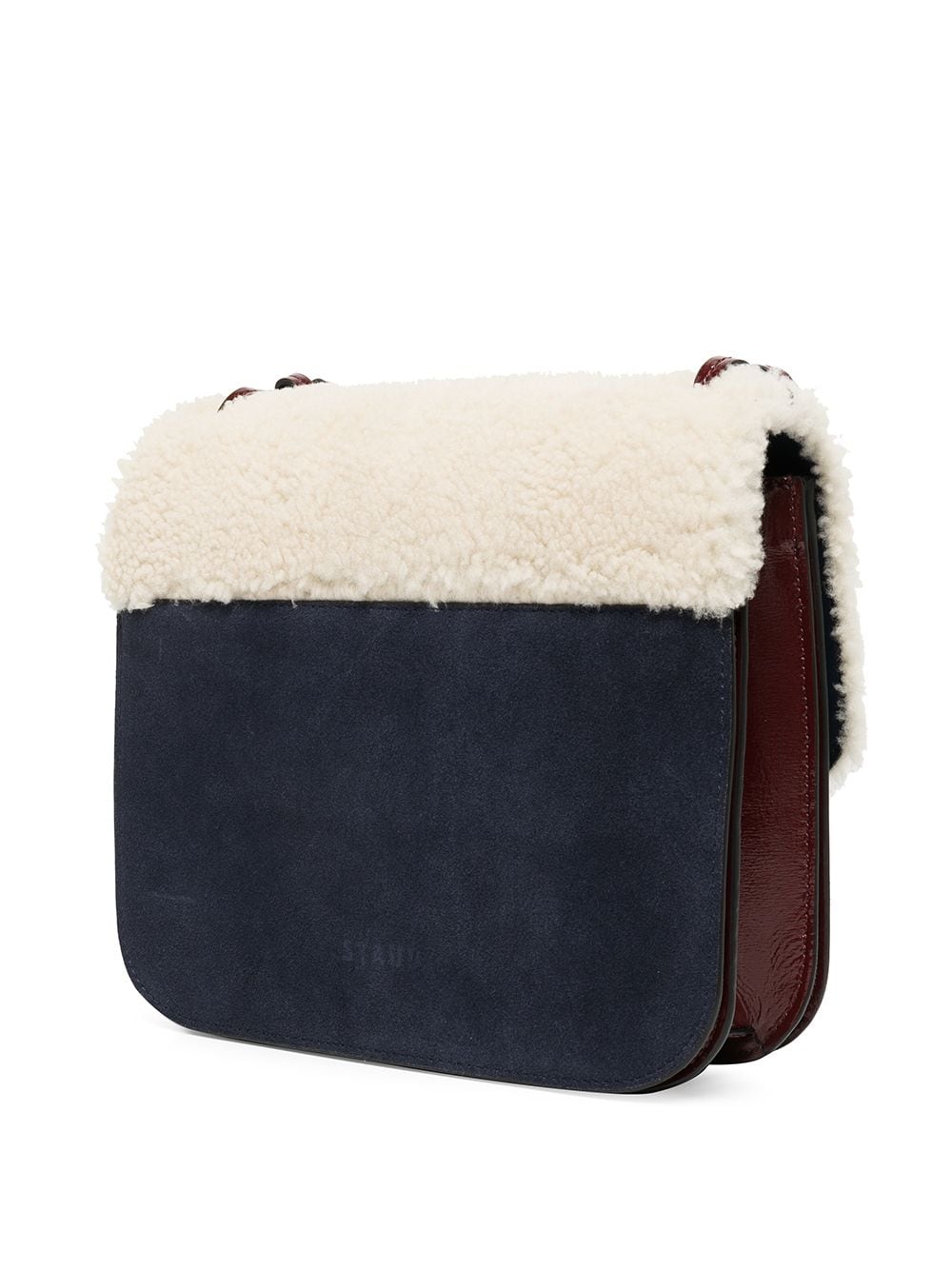 Staud Tess Lamb Shearling Crossbody Bag