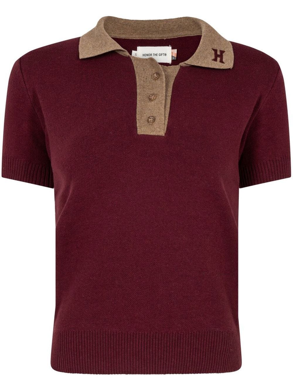 Honor The Gift Monogram Knitted Polo Shirt - Farfetch